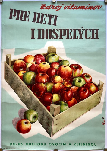 Poster originale epoca mele - poster, d'epoca