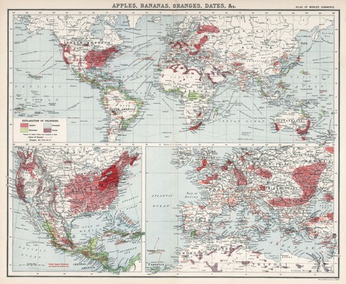 Mappa del commercio - , mondiale