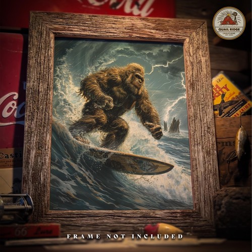 Poster vintage sasquatch - poster,