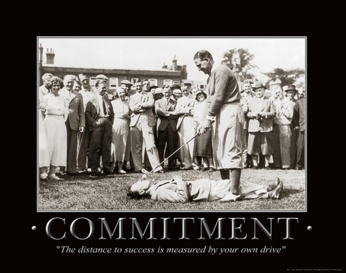 Poster motivazionale golf