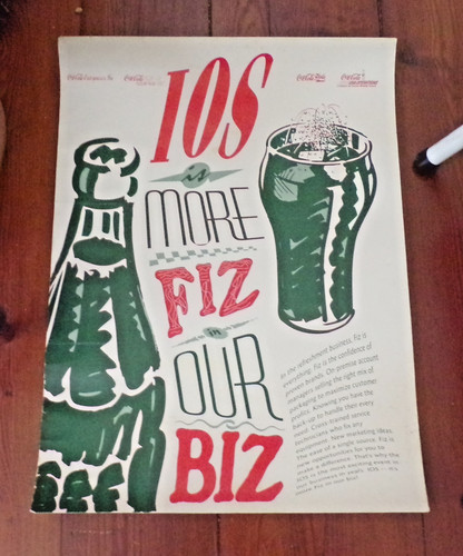 Poster vintage coca cola - coca,