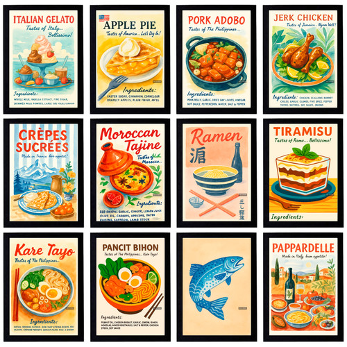 Poster cibo a5 gustosa - cibo,