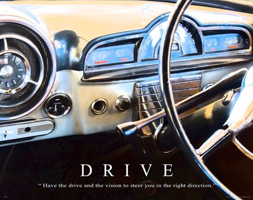 Poster motivazionale auto