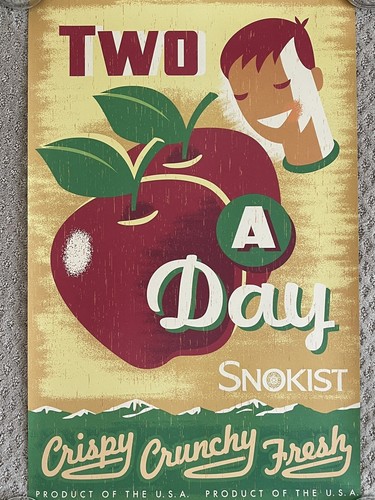 Snokist apple pubblicità arte - pubblicità,