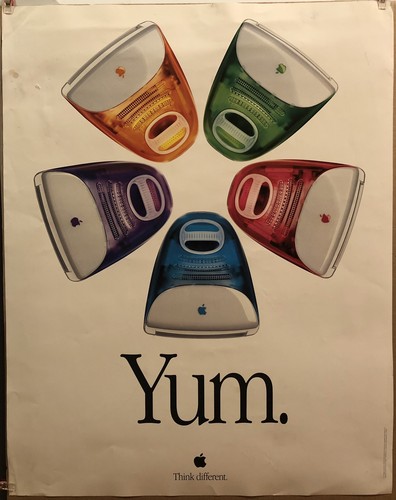 Poster vintage 1999 apple - poster,